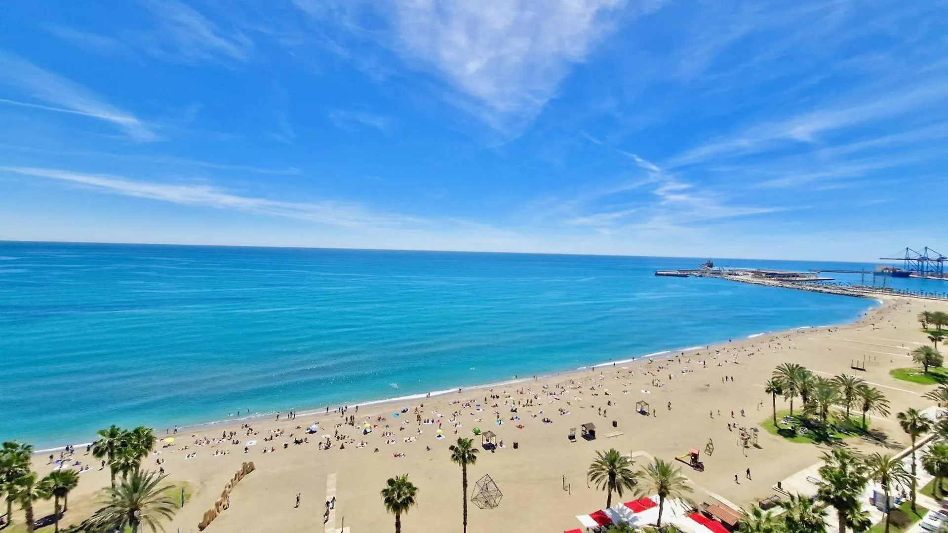 Sr Malagueta Beach Front Wonderful Sea View 말라가 아파트