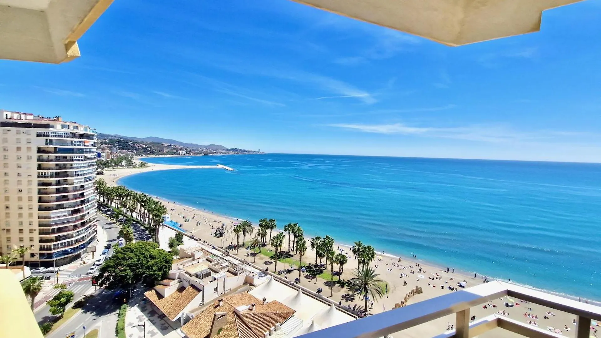 Sr Malagueta Beach Front Wonderful Sea View 말라가